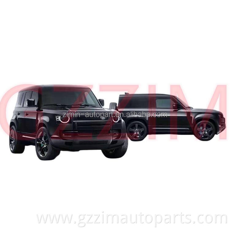 ABS Plastic Front & Rear Bumper Side Skirt 007 Obsidian Edition Kit Upgrade Parts For Defender 2022